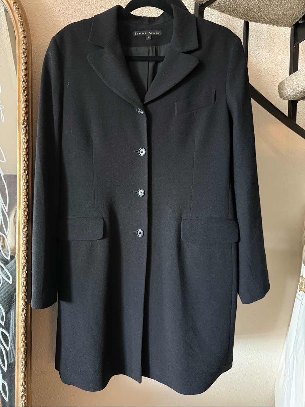 Jenne Maag Women's Black Tailored Coat
